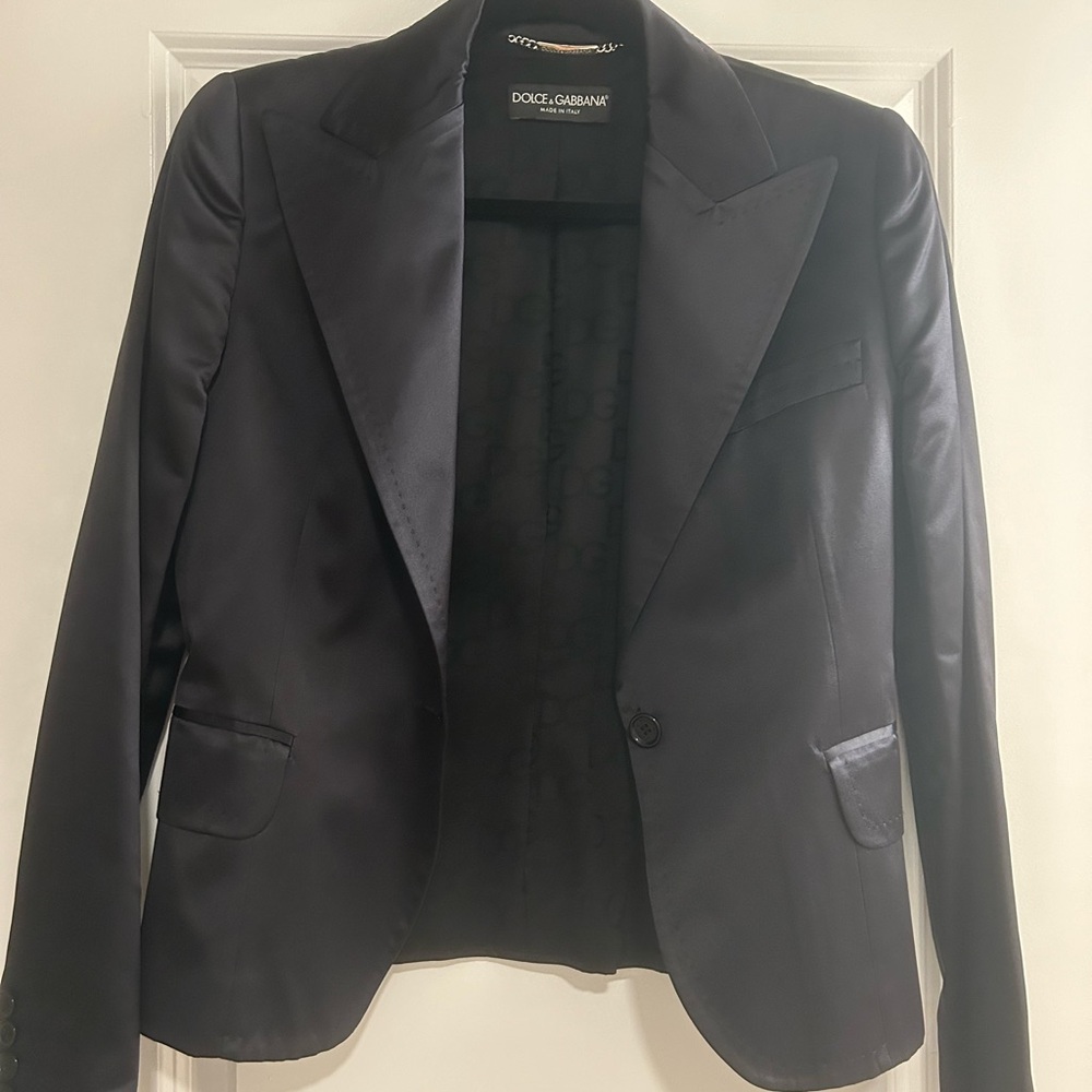 Dolce & Gabbana Black Blazer Size 44